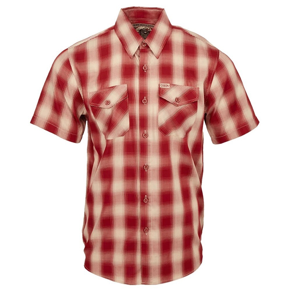 NWT Dixxon Bamboo Plaid Short Sleeve Shirt